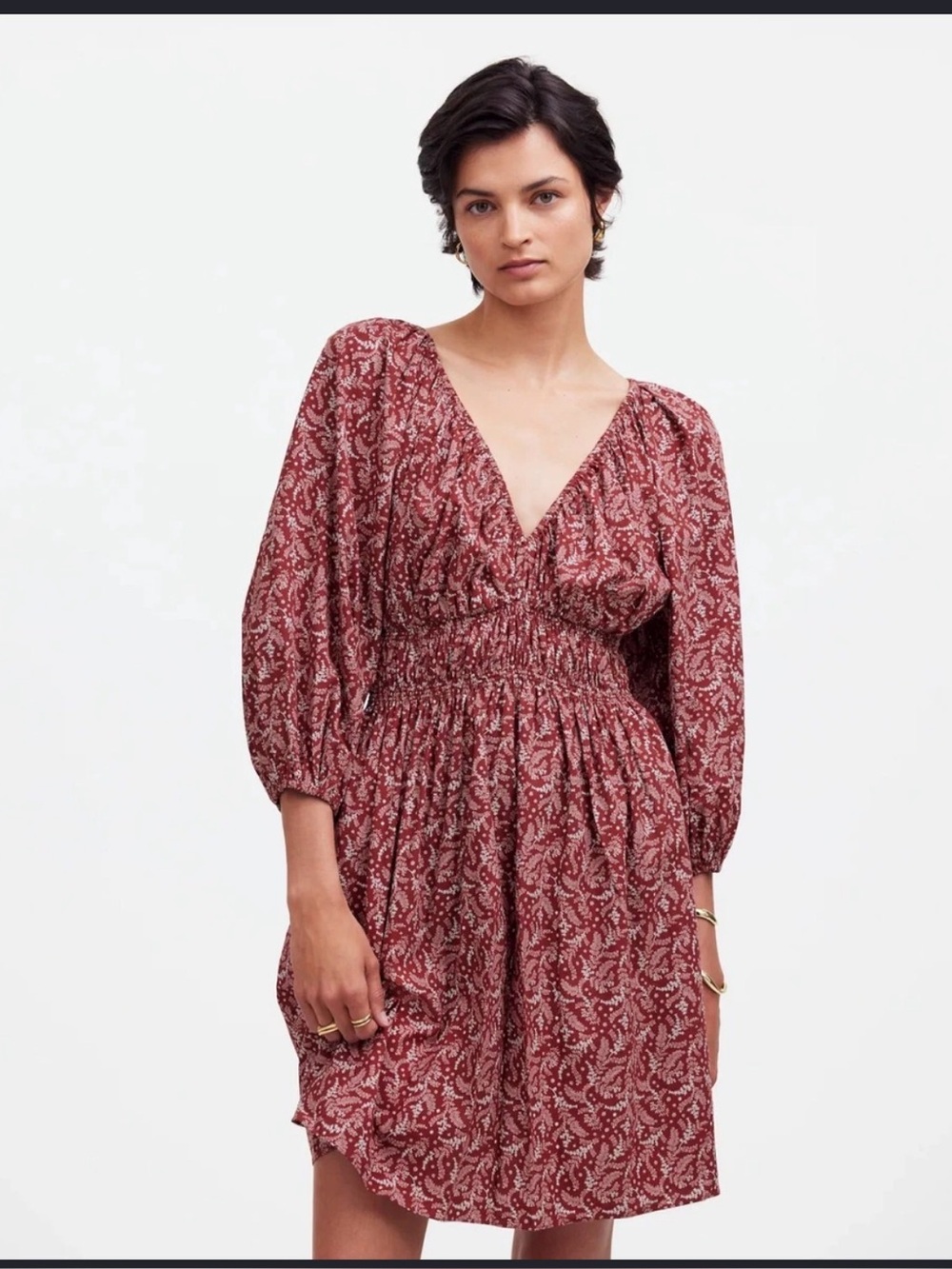 Madewell Puff Sleeve Dress size 6